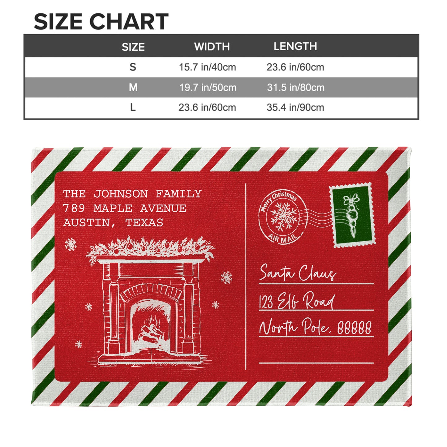 Merry Christmas From Your Family, Celebrate With Festive Fireplace Design