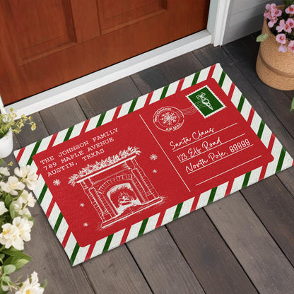 Merry Christmas From Your Family, Celebrate With Festive Fireplace Design