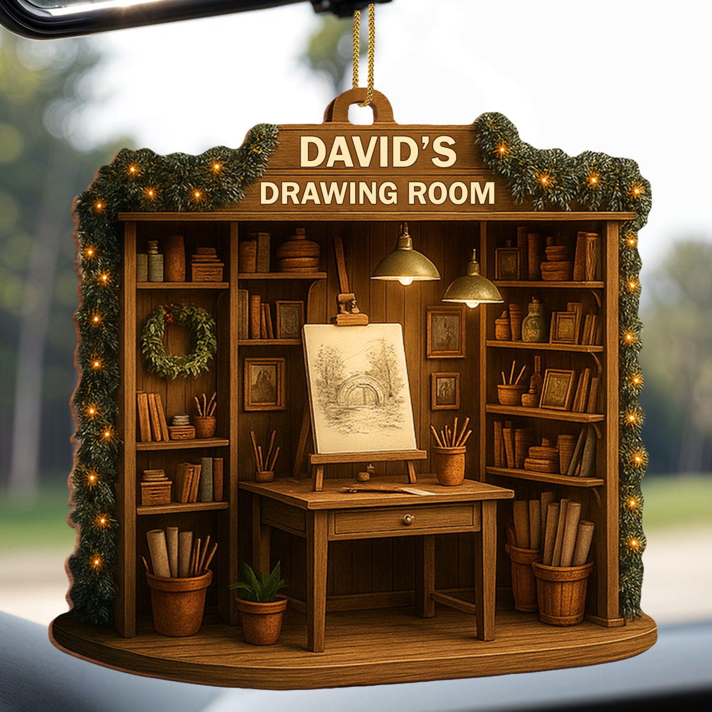 David's Drawing Room With Books and Art Supplies