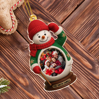 The Smith Family Snowman Christmas Ornament