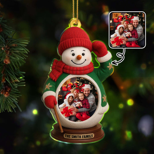 The Smith Family Snowman Christmas Ornament