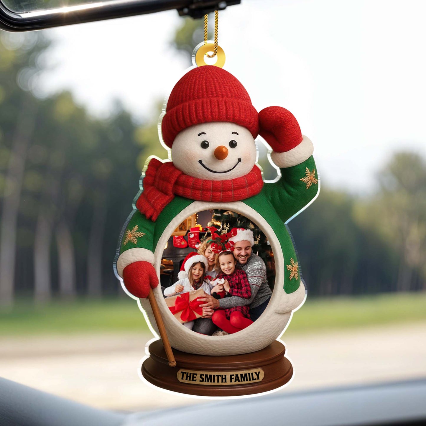The Smith Family Snowman Christmas Ornament