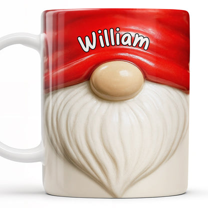 Savourez chaque gorgée avec ce mug personnalisé à motif de barbe festive et de chapeau rouge – XMAS062_MG