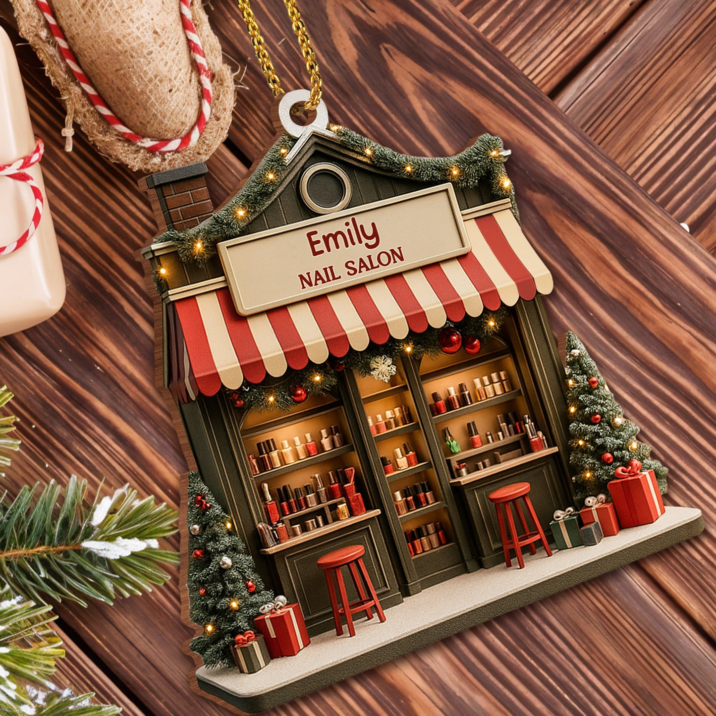 Celebrate Your Style Nail Salon Ornament