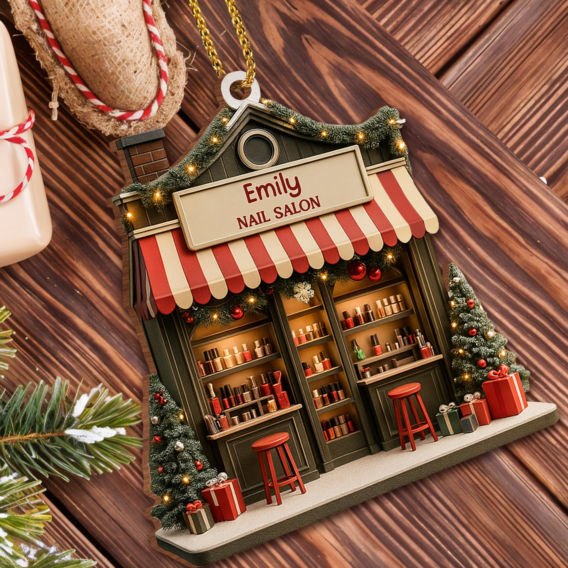 Celebrate Your Style Nail Salon Ornament