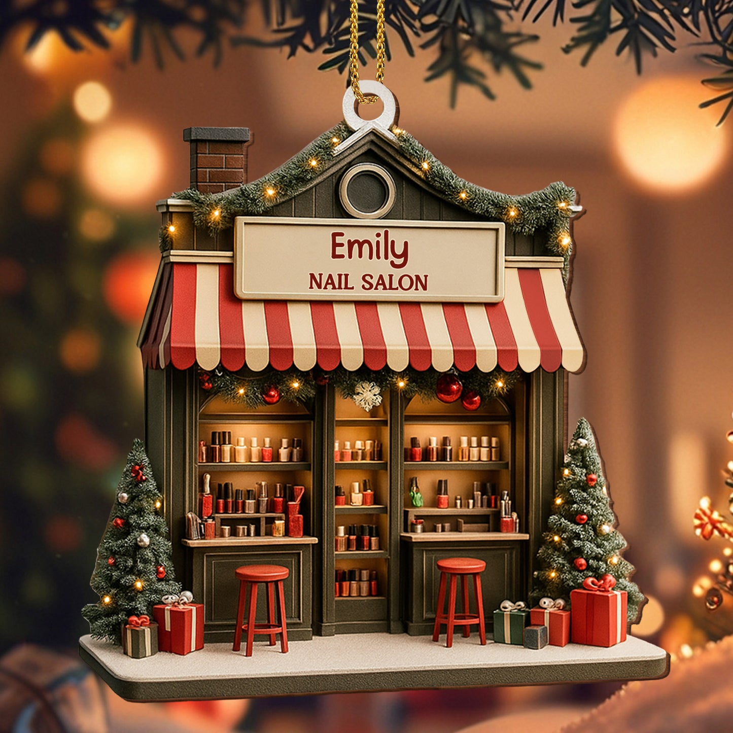 Celebrate Your Style Nail Salon Ornament