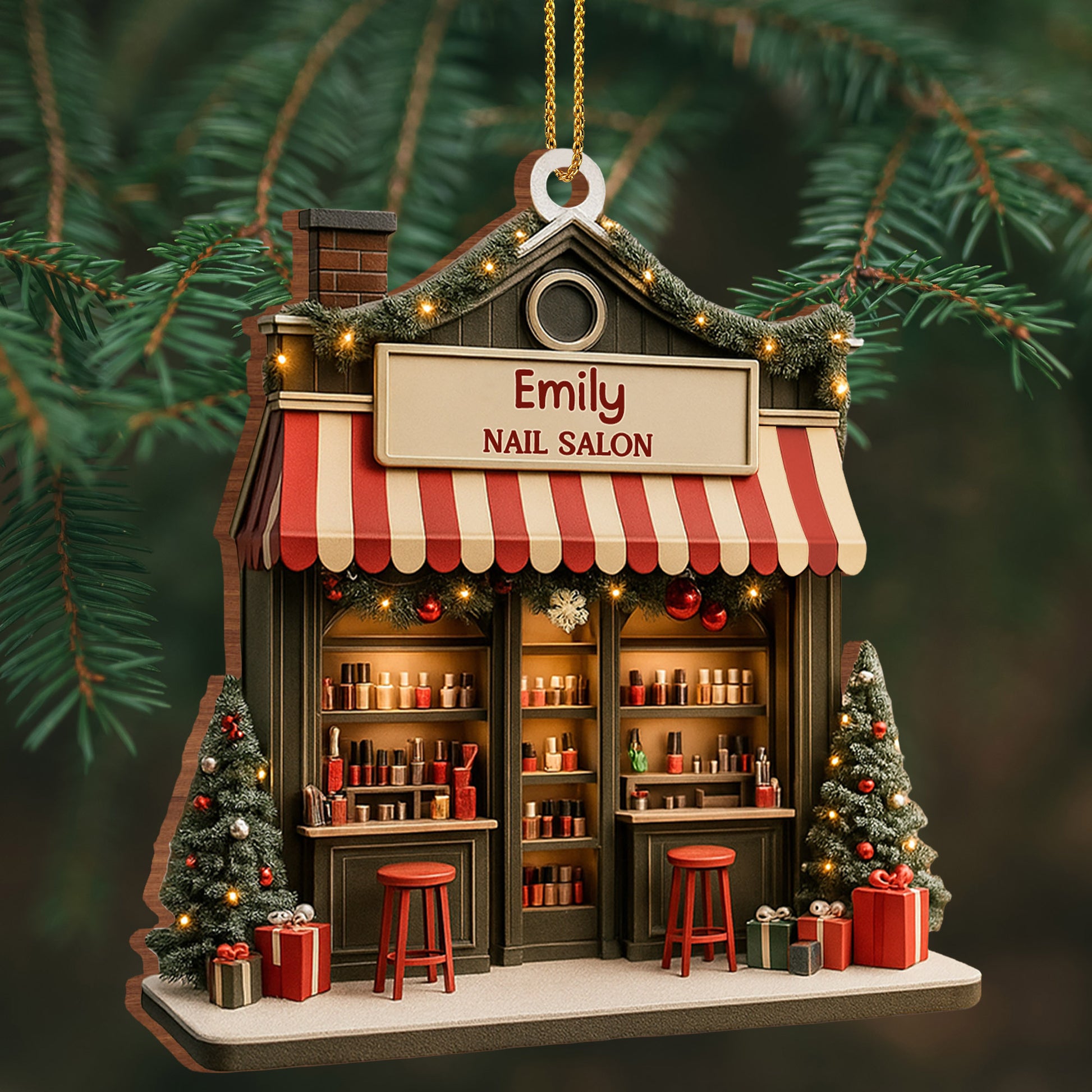 Celebrate Your Style Nail Salon Ornament