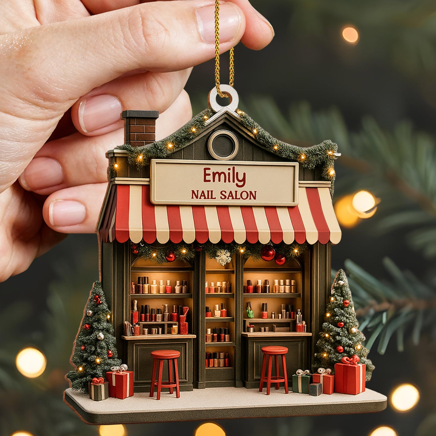 Celebrate Your Style Nail Salon Ornament