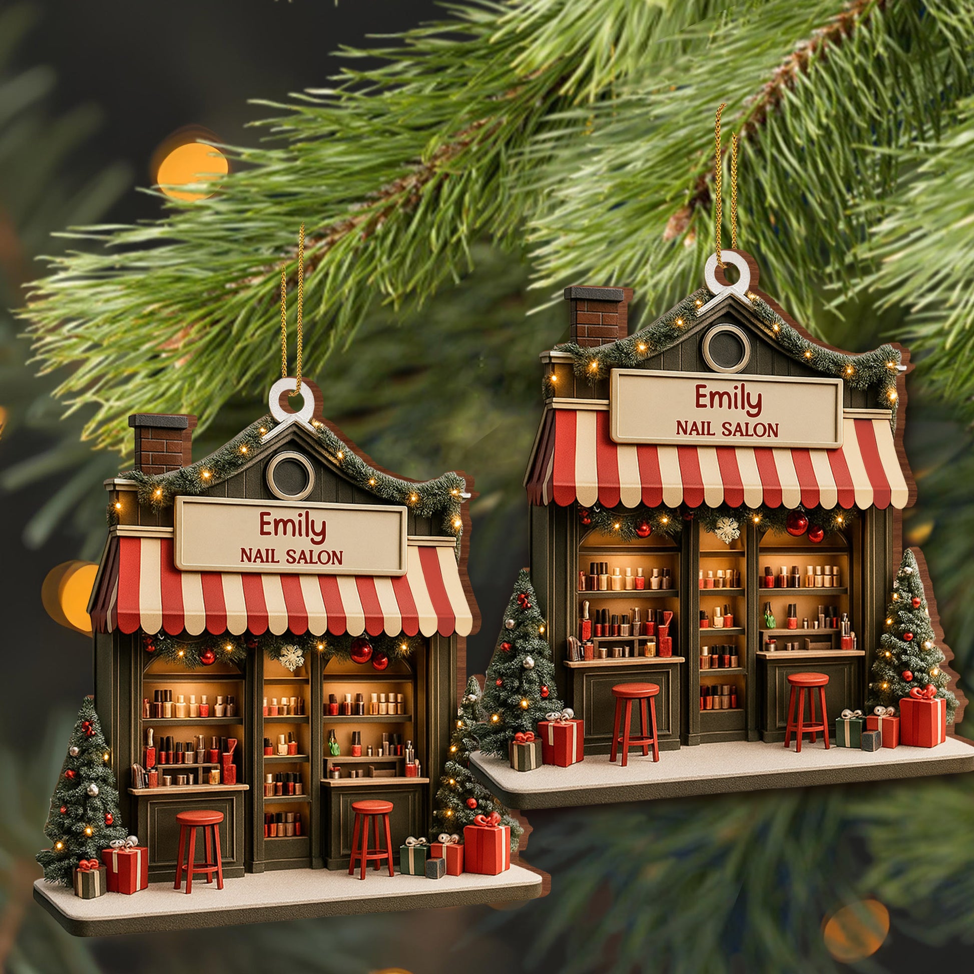 Celebrate Your Style Nail Salon Ornament