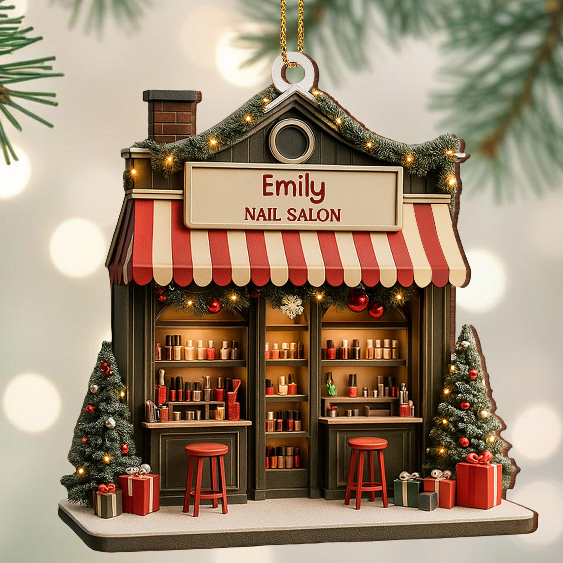 Celebrate Your Style Nail Salon Ornament