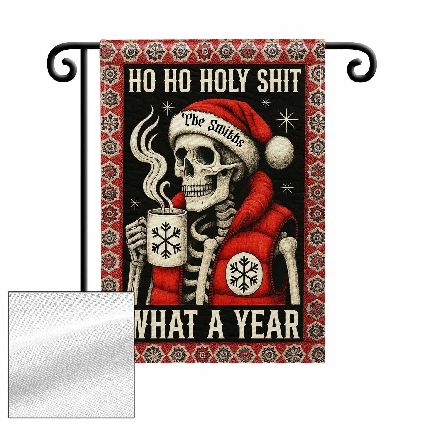 Ho Ho Holy S**t, What A Year, Skeleton With Mug