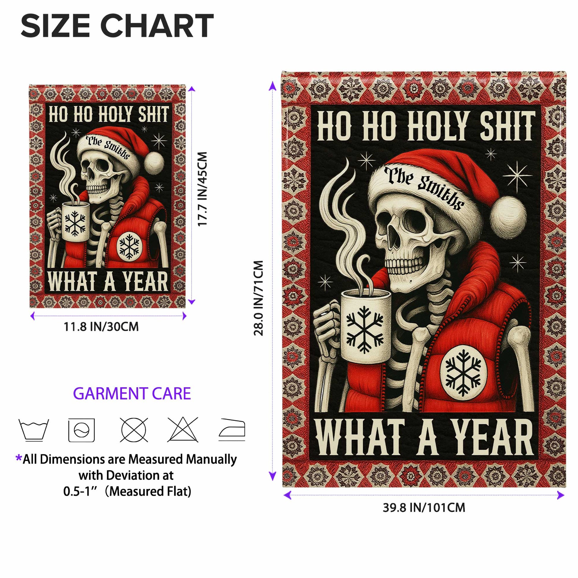 Ho Ho Holy S**t, What A Year, Skeleton With Mug