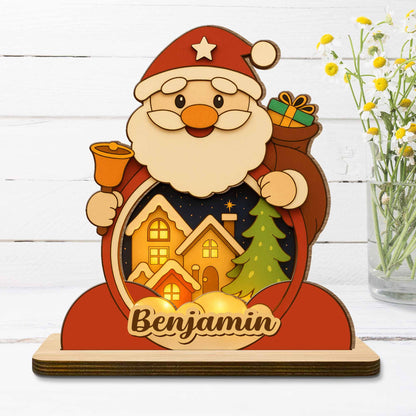 Celebrate The Festive Season With Santa Claus And Christmas Tree