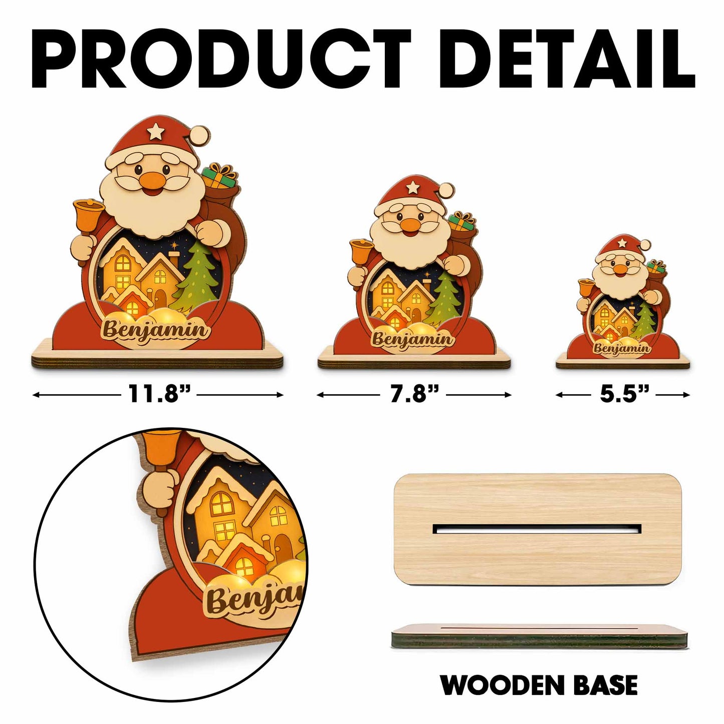 Celebrate The Festive Season With Santa Claus And Christmas Tree