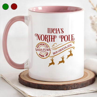 North Pole Authentic Santa Claus Hot Chocolate Mug