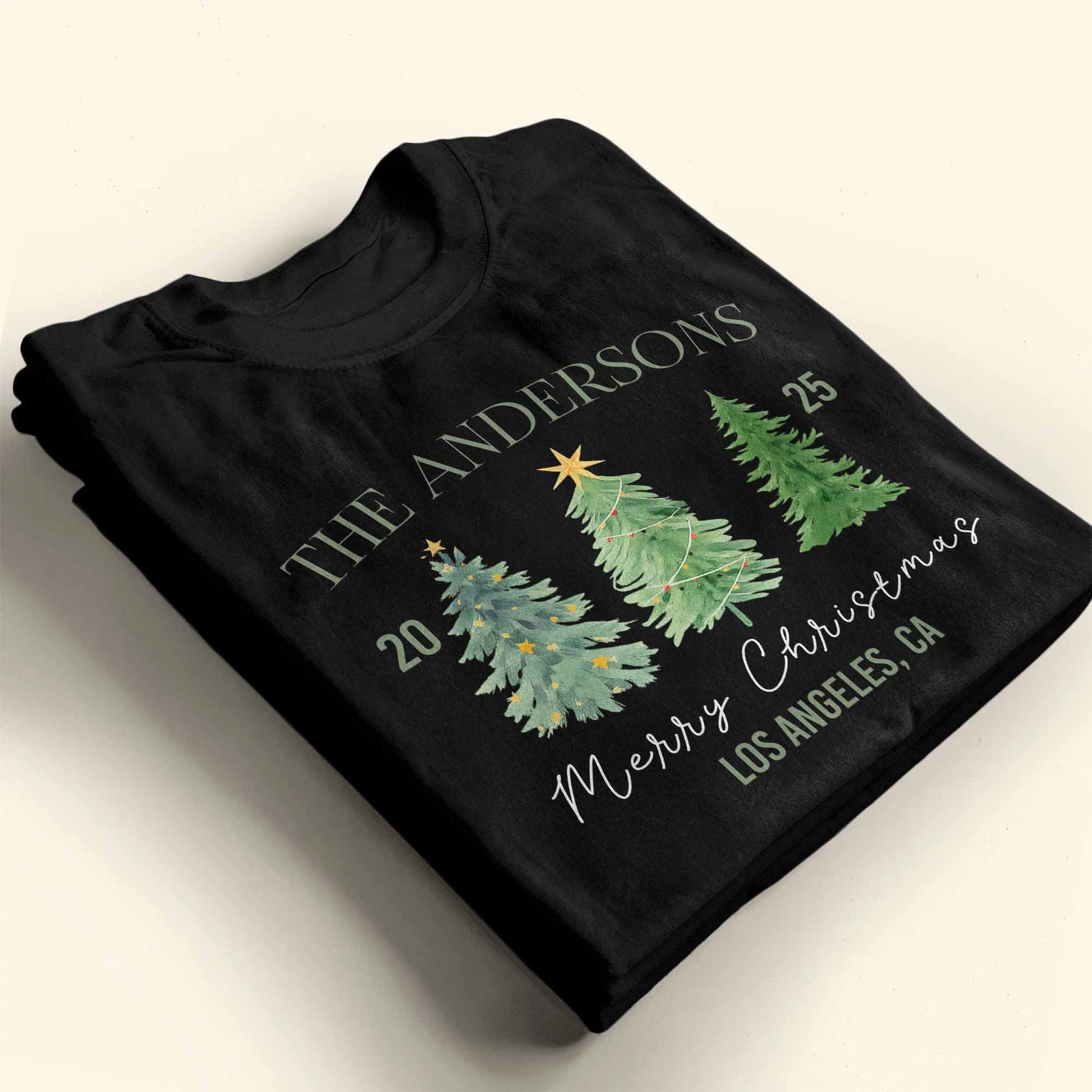 Merry Christmas With Christmas Trees