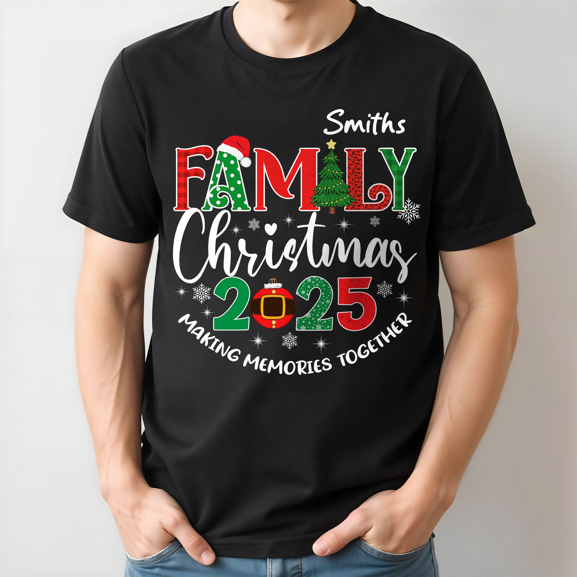 Family Christmas Making Memories Together