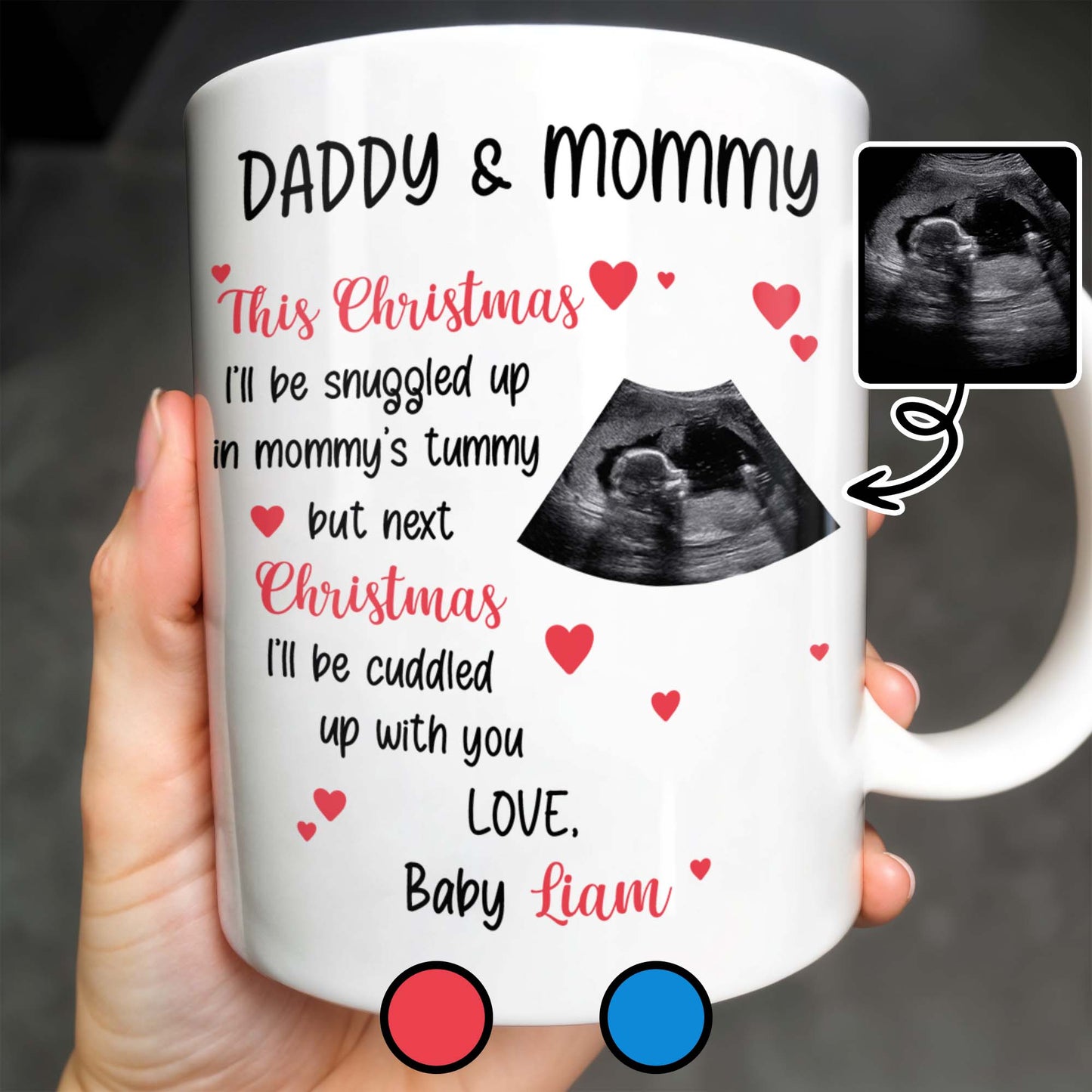 Daddy & Mommy Enjoy Your Last Christmas In Peace & Quiet - Personalized Custom Coffee Mug - XMAS095_MG