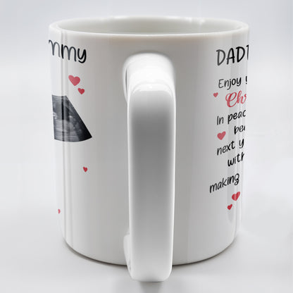 Daddy & Mommy Enjoy Your Last Christmas In Peace & Quiet - Personalized Custom Coffee Mug - XMAS095_MG