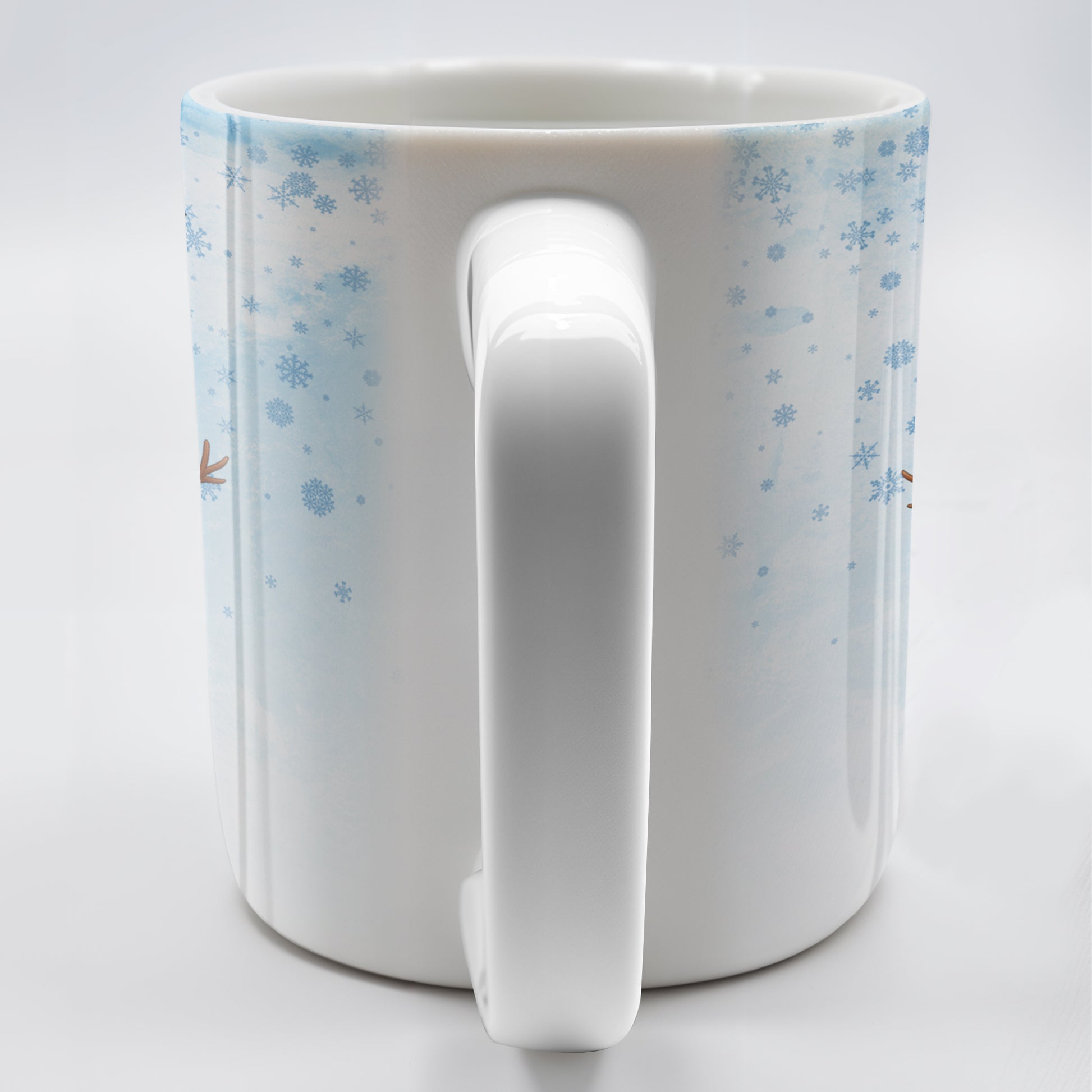 Christmas Snowman And Snowflakes Design