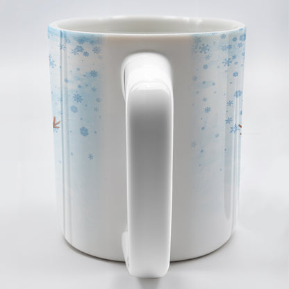 Christmas Snowman And Snowflakes Design