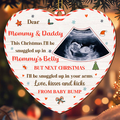 Snuggled Up in Mommy's Belly This Christmas, Ultrasound Image