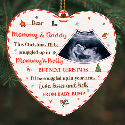 Snuggled Up in Mommy's Belly This Christmas, Ultrasound Image