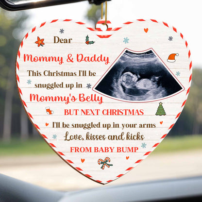 Snuggled Up in Mommy's Belly This Christmas, Ultrasound Image
