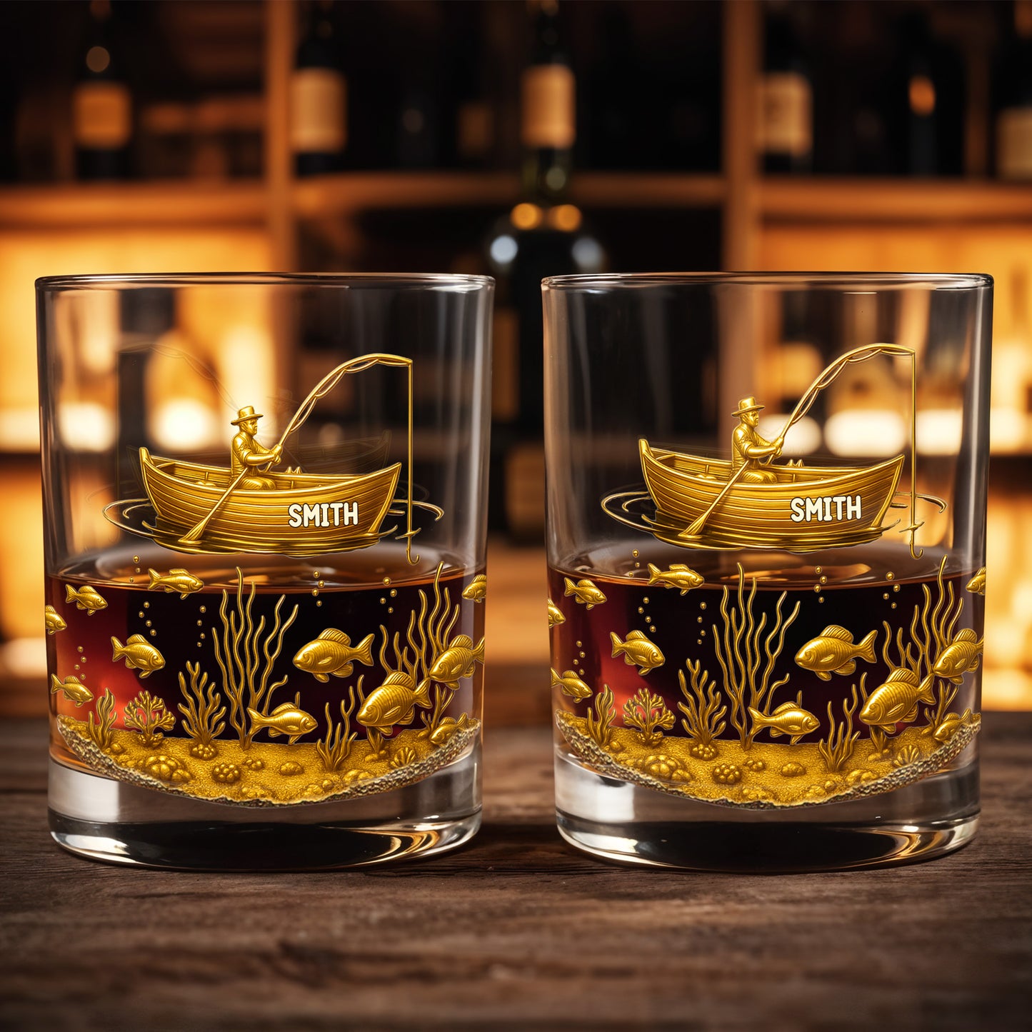 Experience the Spirit of Adventure, Fisherman and Underwater Scene