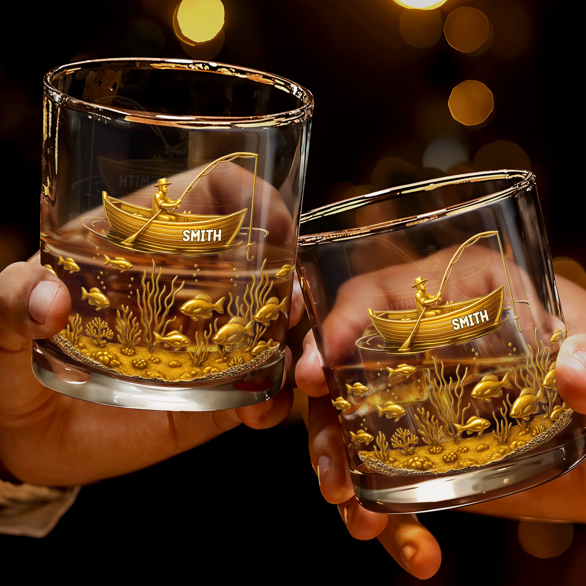 Experience the Spirit of Adventure, Fisherman and Underwater Scene