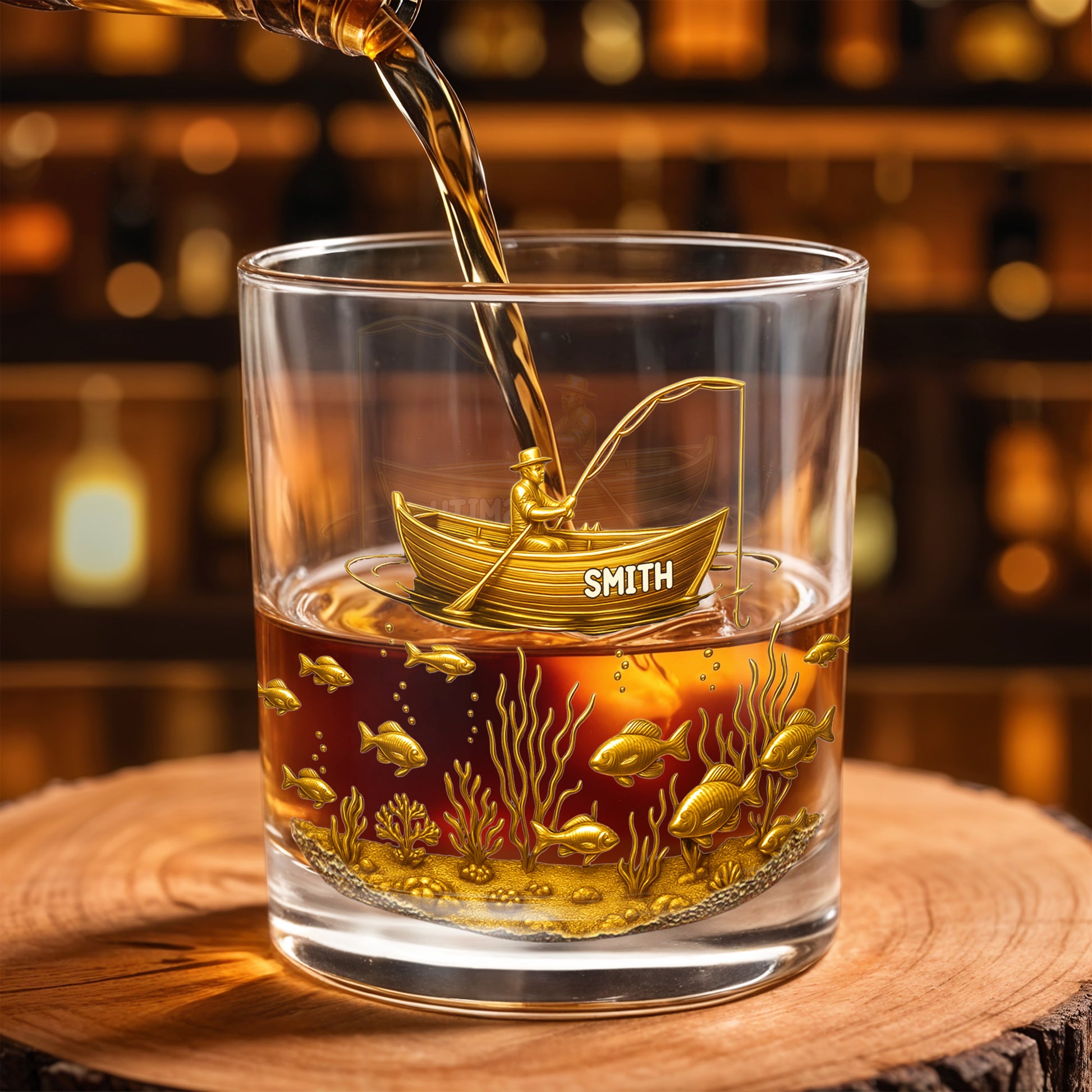 Experience the Spirit of Adventure, Fisherman and Underwater Scene