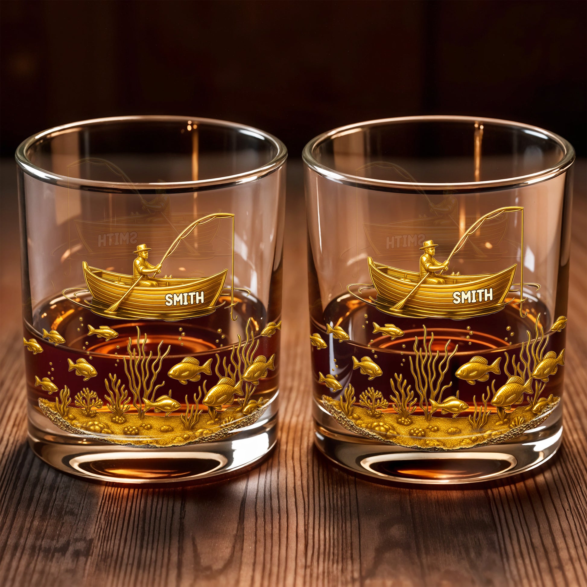 Experience the Spirit of Adventure, Fisherman and Underwater Scene