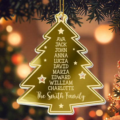 Merry Christmas Bright and Merry Christmas Tree - Personalized Custom Acrylic Ornament, Christmas Gift - XMAS092_ACO