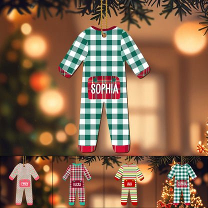 Celebrate Your Special Moments with Plaid Pattern Ornament