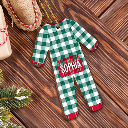 Celebrate Your Special Moments with Plaid Pattern Ornament