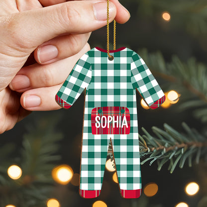 Celebrate Your Special Moments with Plaid Pattern Ornament
