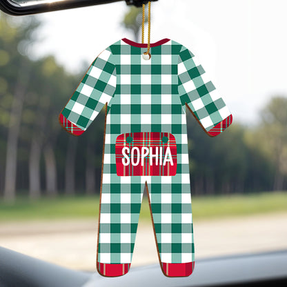 Celebrate Your Special Moments with Plaid Pattern Ornament
