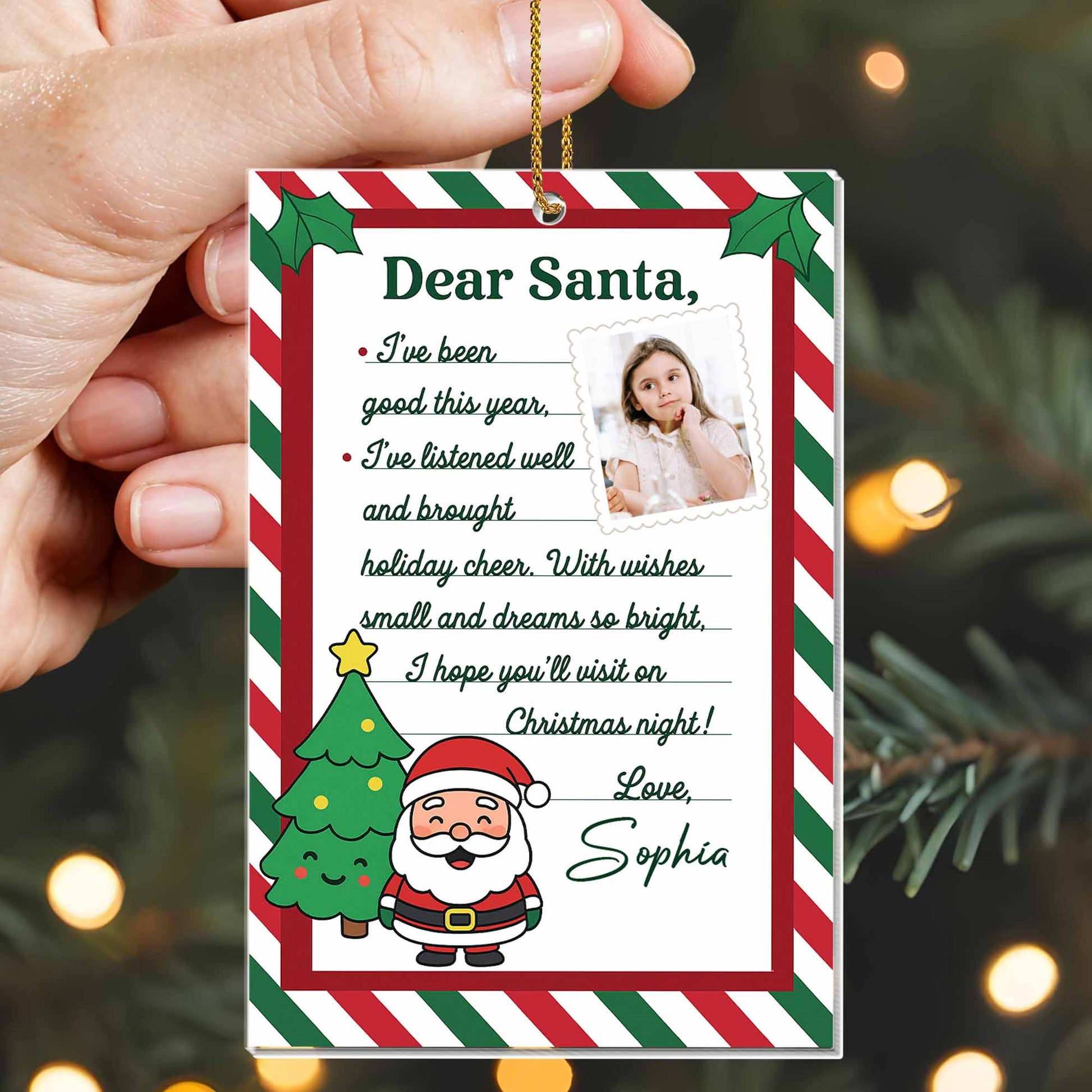 Dear Santa I've Been Good This Year, Santa Claus And Christmas Tree