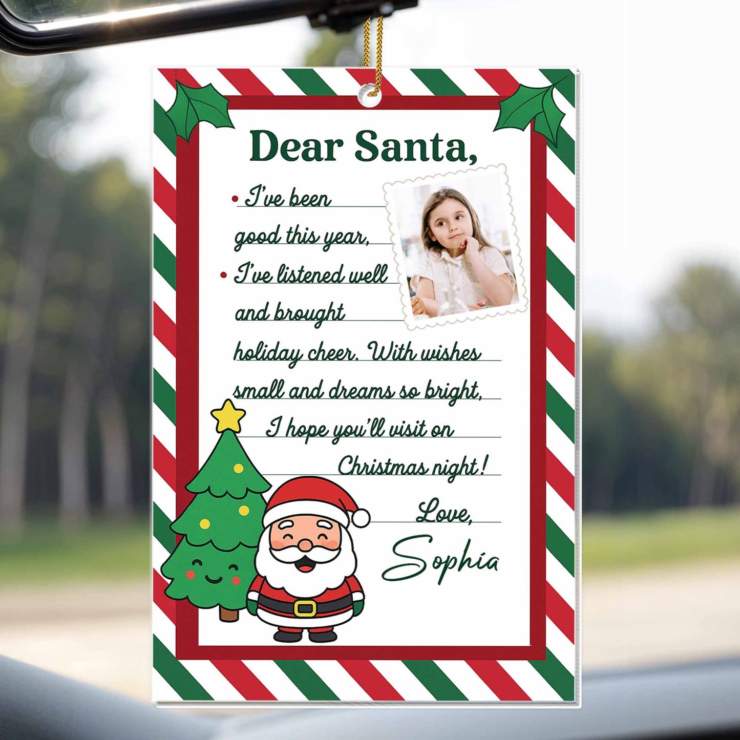 Dear Santa I've Been Good This Year, Santa Claus And Christmas Tree