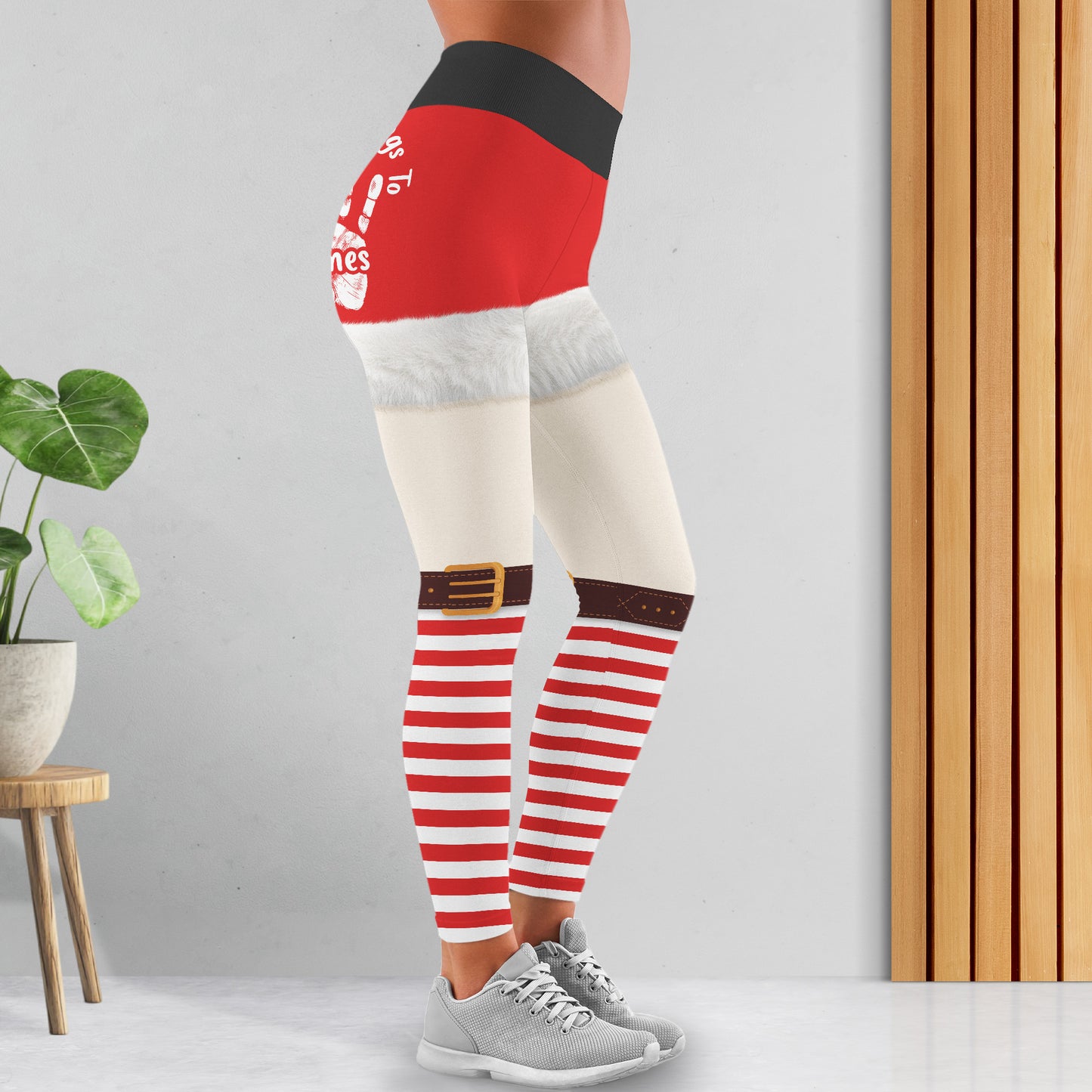 This Ass Belongs To Customizable Handprint Design - Personalized Women Leggings - XMAS096_WLEG