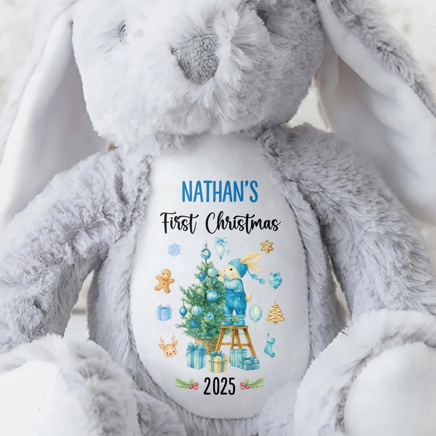 First Christmas With Christmas Tree And Gifts