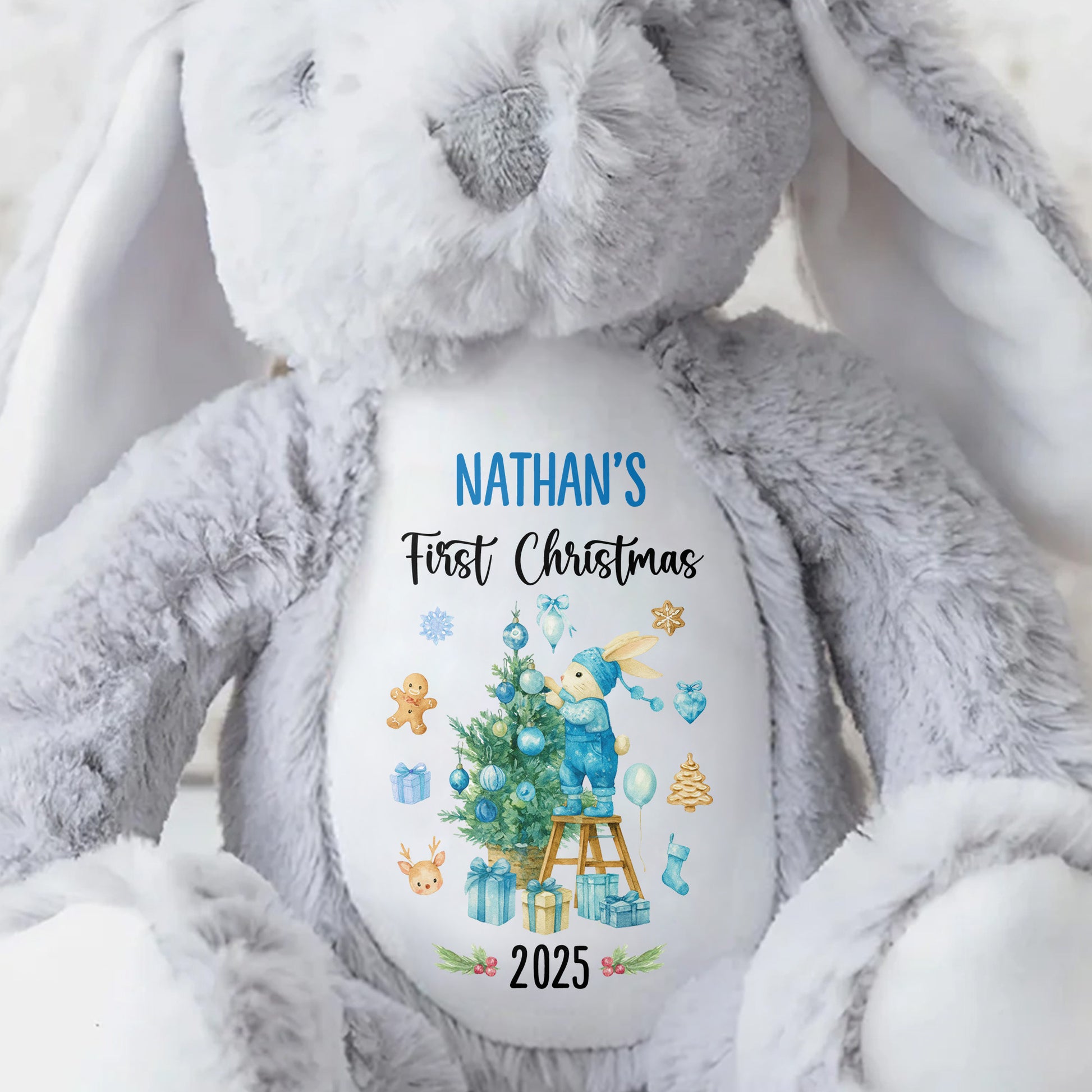 First Christmas With Christmas Tree And Gifts