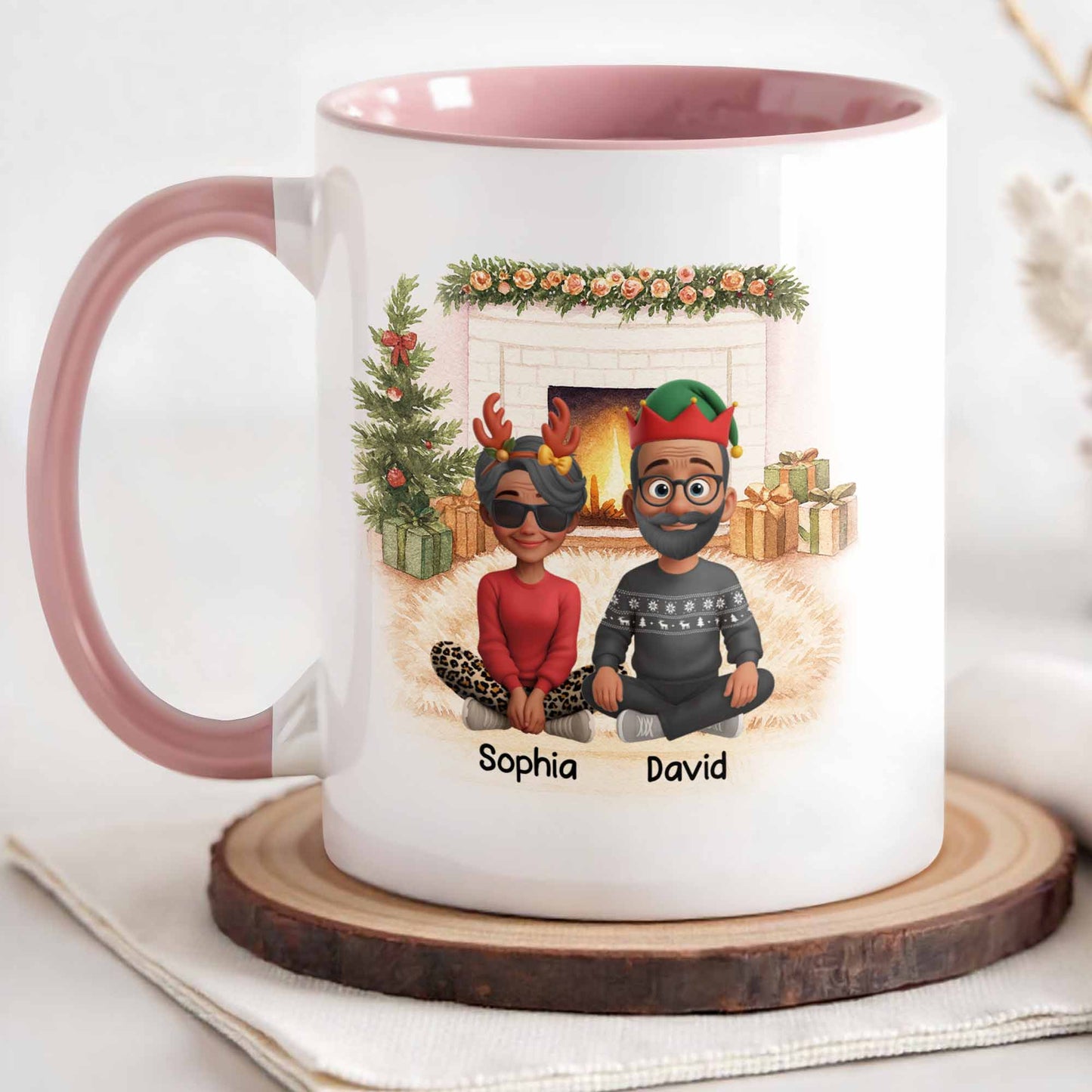 Celebrate The Festive Season With Christmas Fireplace Scene