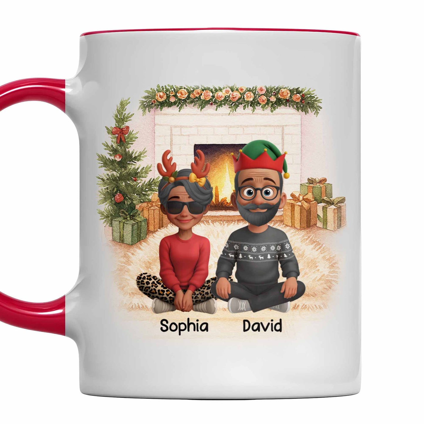 Celebrate The Festive Season With Christmas Fireplace Scene