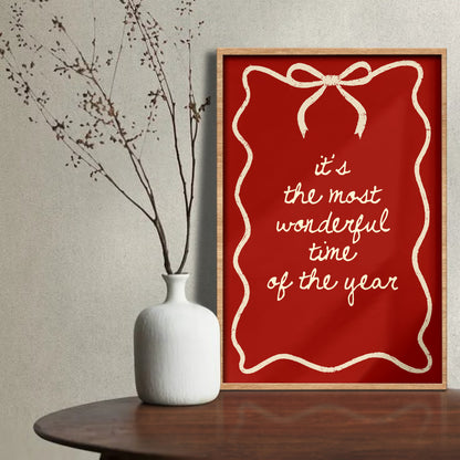 It's The Most Wonderful Time Of The Year, Festive Bow