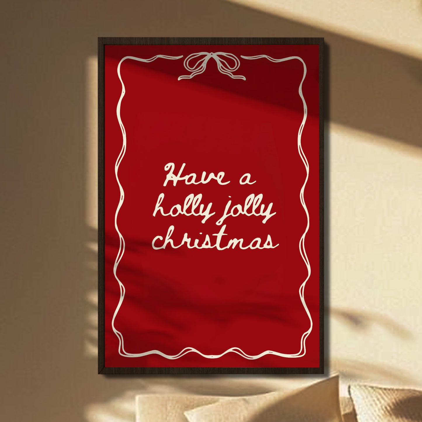 Have A Holly Jolly Christmas Festive Poster