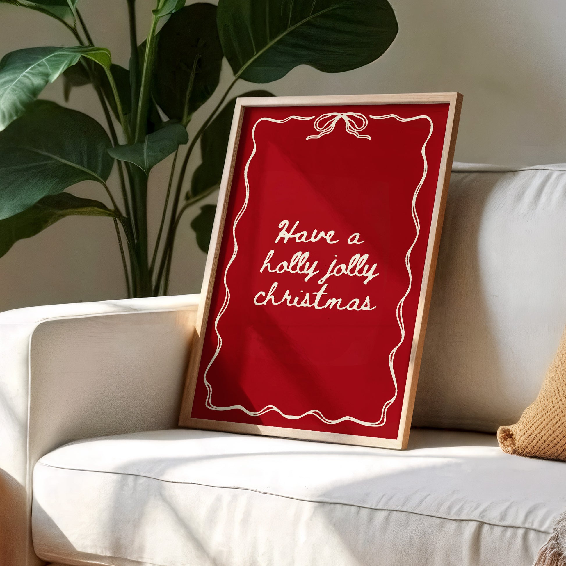 Have A Holly Jolly Christmas Festive Poster