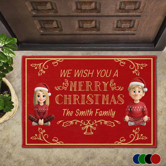 We Wish You A Merry Christmas Festive Doormat