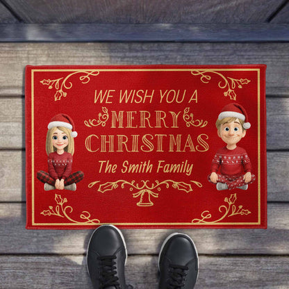 We Wish You A Merry Christmas Festive Doormat