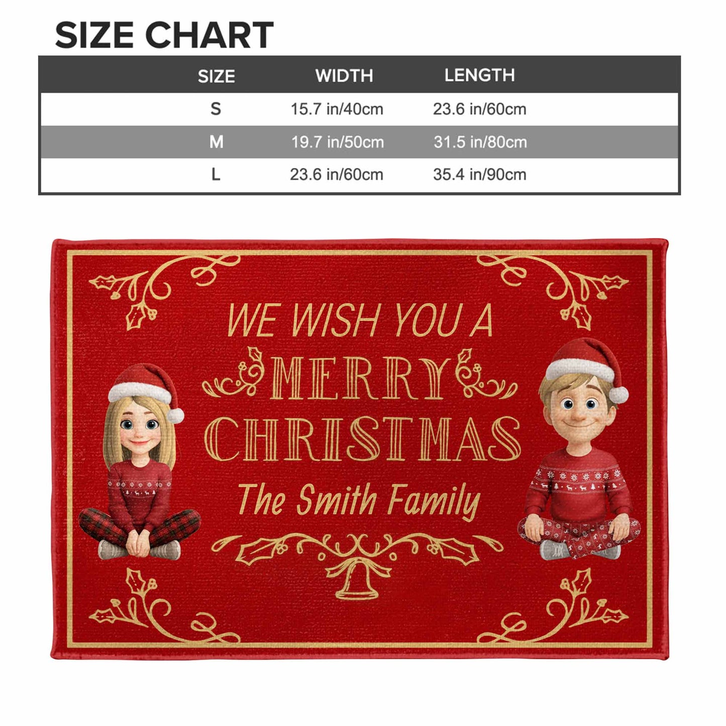 We Wish You A Merry Christmas Festive Doormat